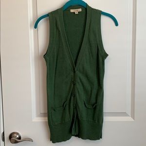 Green Sweater Vest from Forever 21